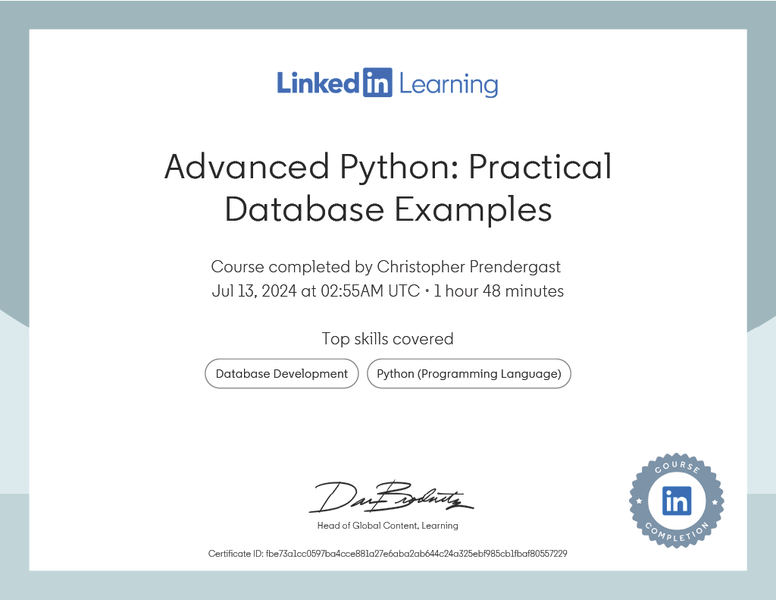 [Advanced Python: Practical Database Examples](#advanced-python-practical-database-examples)