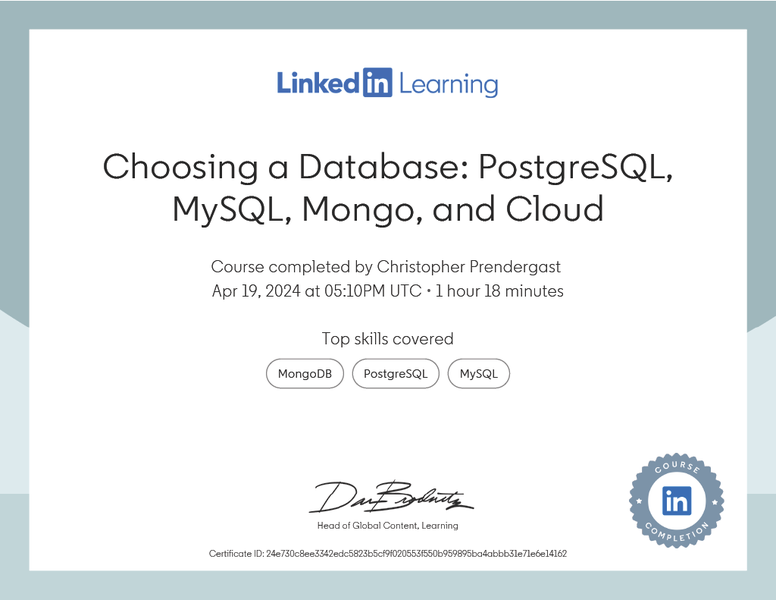 [Choosing a Database: PostgreSQL, MySQL, Mongo, and Cloud](#choosing-a-database-postgresql-mysql-mongo-and-cloud)