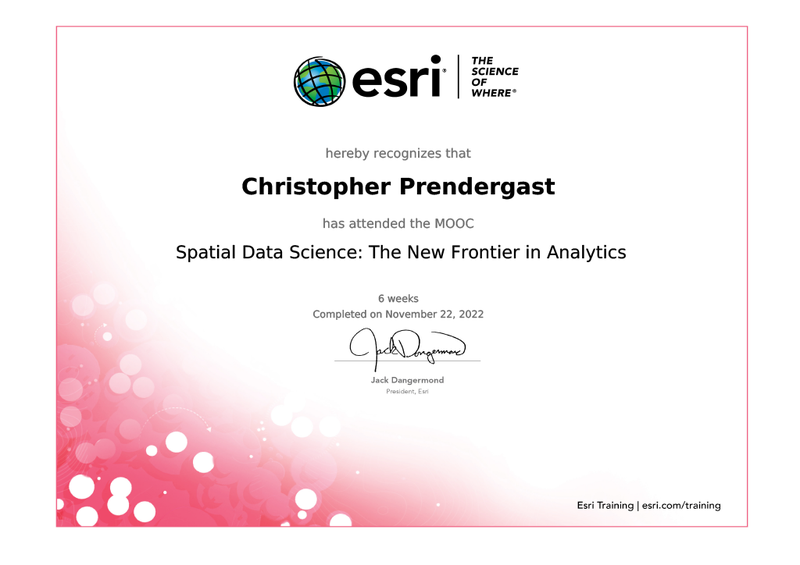 [Spatial Data Science The New Frontier in Analytics, MOOC](#spatial-data-science-the-new-frontier-in-analytics-mooc)