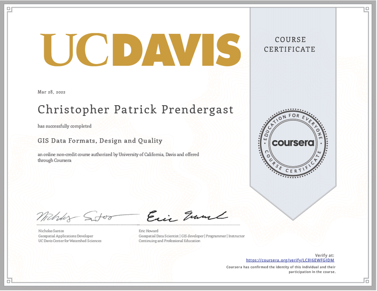 [GIS Data Formats Design and Quality](#gis-data-formats-design-and-quality)