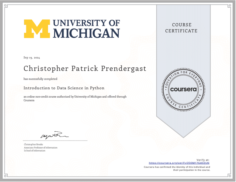 [Introduction to Data Science in Python](#introduction-to-data-science-in-python)