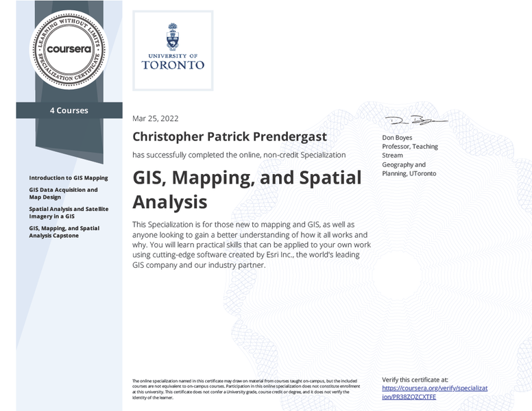 [GIS Mapping and Spatial Analysis Specialization](#gis-mapping-and-spatial-analysis-specialization)