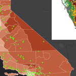 California Average Ozone Concentration