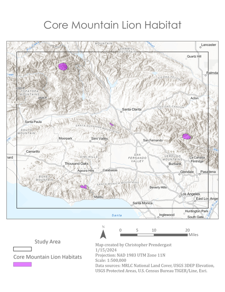 Core Mountain Lion Habitat