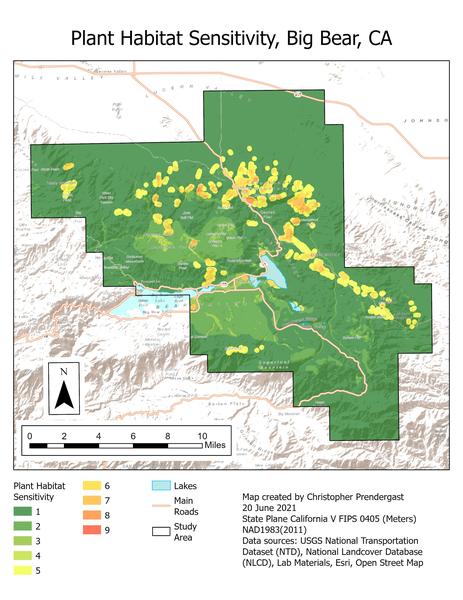 Plant Habitat Sensitivity Map