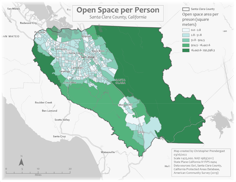 Open Space Area per Person