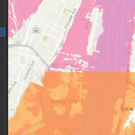 Overlay of 3-meter and 9-meter Storm Surge Maps